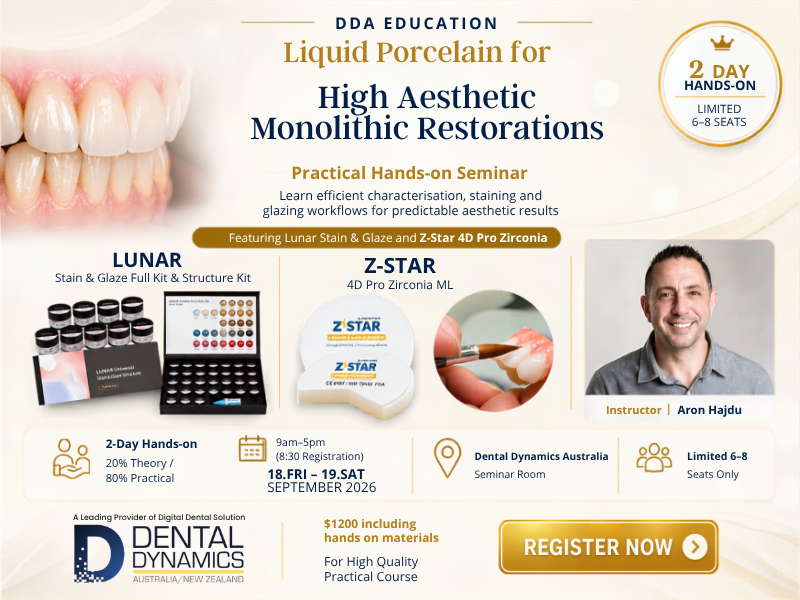 High Aesthetic Monolithic Restorations – Stain & Glaze Seminar