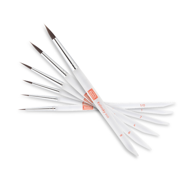 Kolinsky evo Set (size 1,2,4,6,8,1/0)