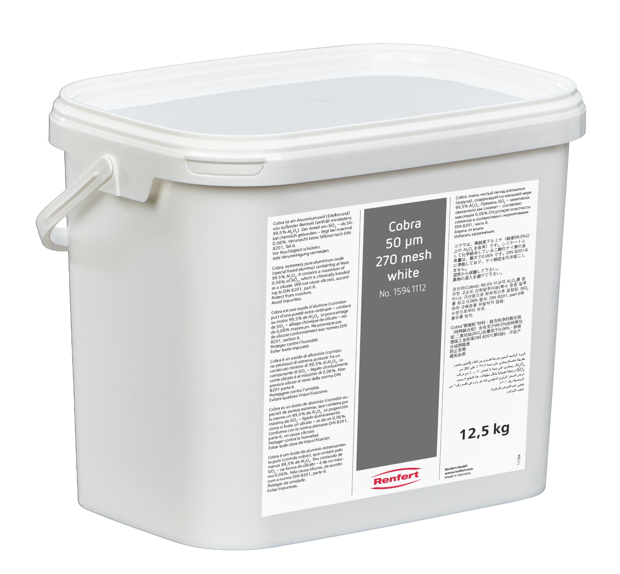 Cobra Abrasive 50 Micron – 12.5kg Aluminum Oxide