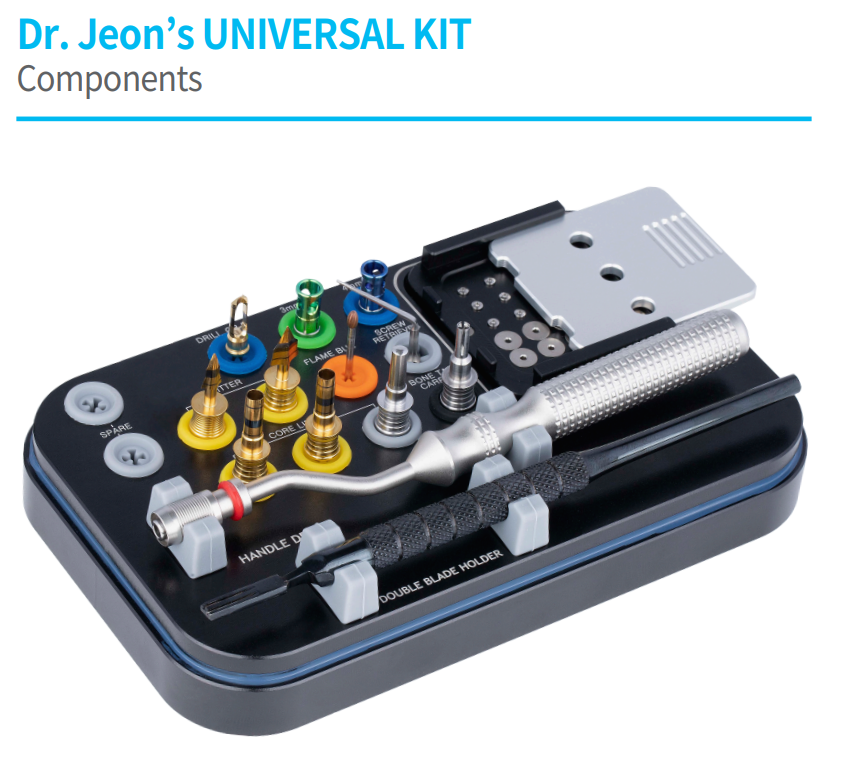 Universal Kit, Dr Jeon, advanced implant, Megagen universal kit, Implant kit