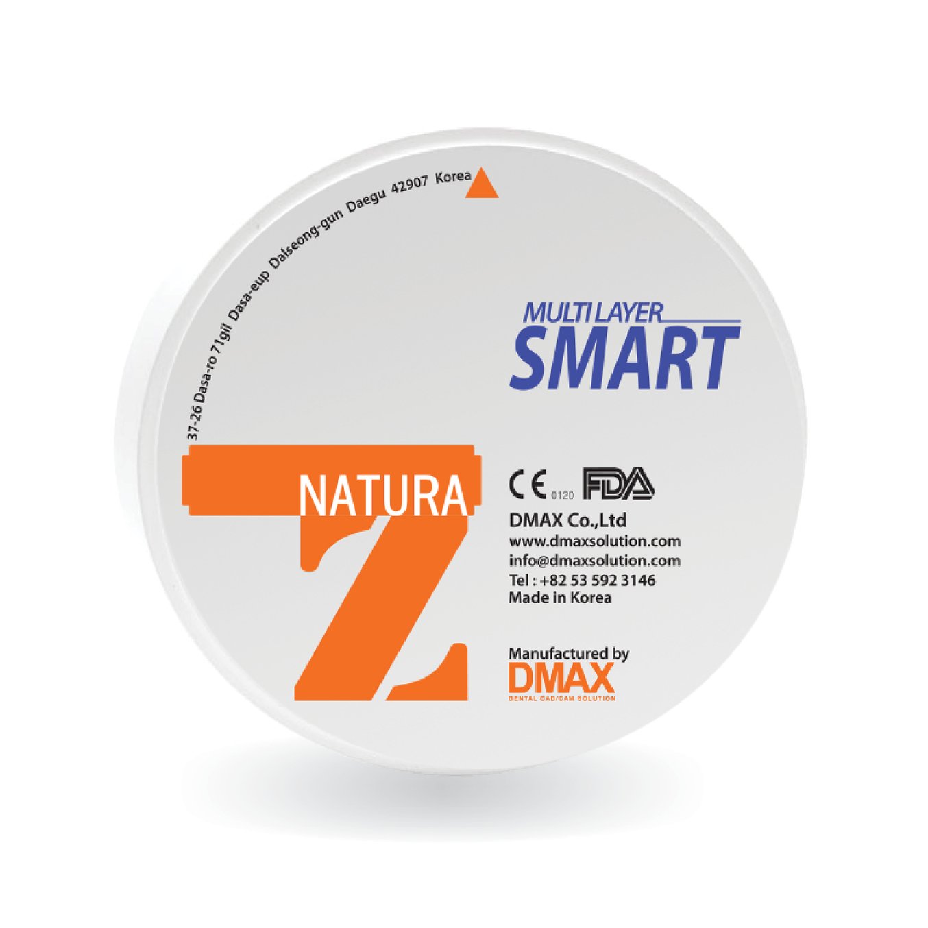 DMAX Smart Multilayer (700-1,100 MPa), Zirconia Block, Dental Laboratory Block